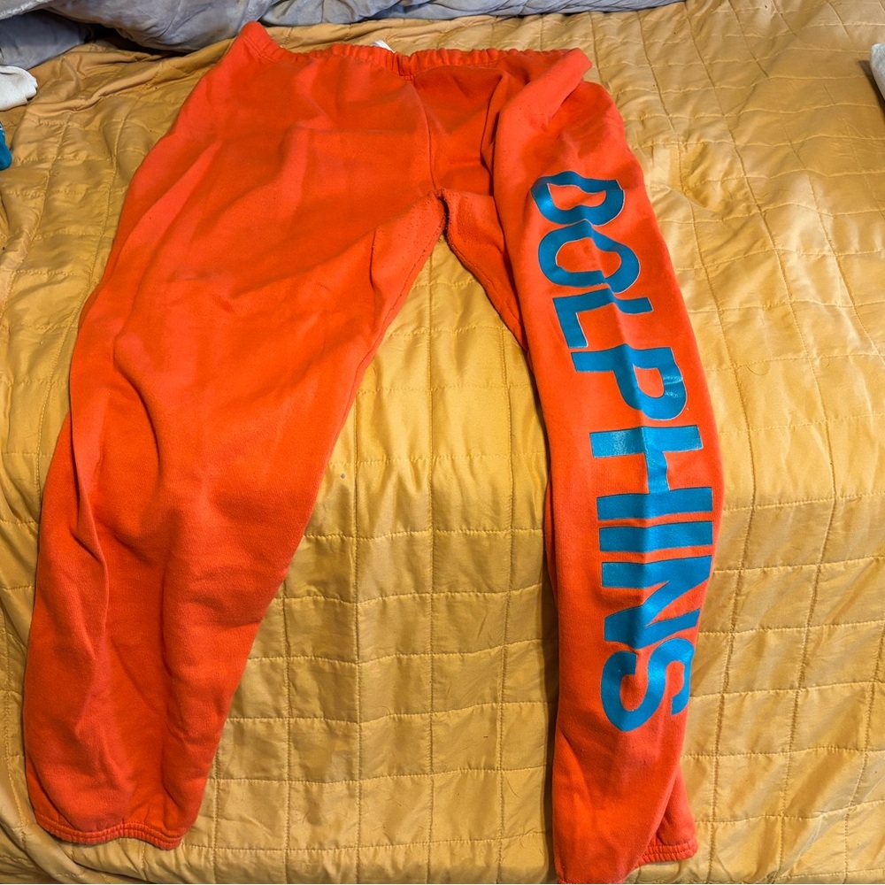 Vintage Orange Miami Dolphins sweatpants